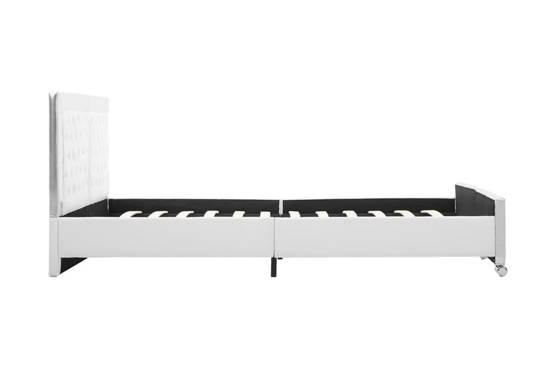 Sengestel 160x200 cm Kunstlæder Hvid - Hvid - Møbler - Senge - Sengeramme & sengestel