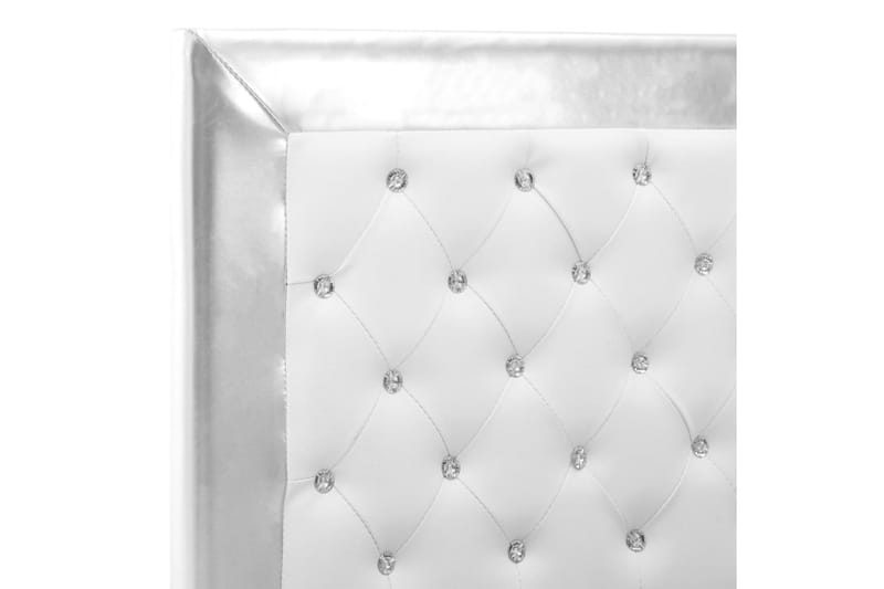 Sengestel 160x200 cm Kunstlæder Hvid - Hvid - Møbler - Senge - Sengeramme & sengestel
