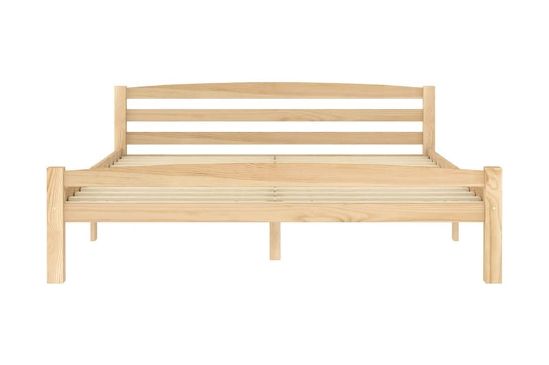 sengestel 160x200 cm massivt fyrretræ - Brun - Møbler - Senge - Sengeramme & sengestel