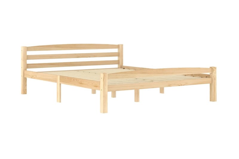 sengestel 160x200 cm massivt fyrretræ - Brun - Møbler - Senge - Sengeramme & sengestel