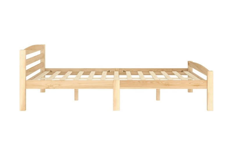 sengestel 160x200 cm massivt fyrretræ - Brun - Møbler - Senge - Sengeramme & sengestel