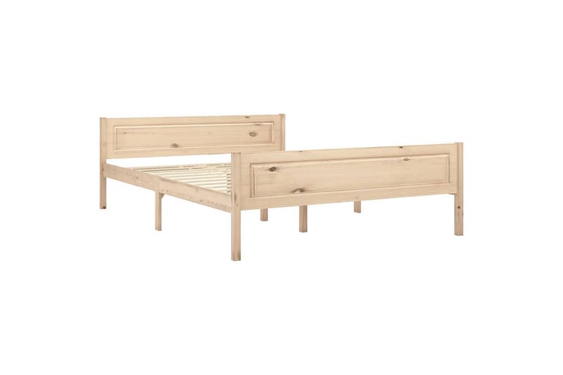 sengestel 160x200 cm massivt fyrretræ - Brun - Møbler - Senge - Sengeramme & sengestel
