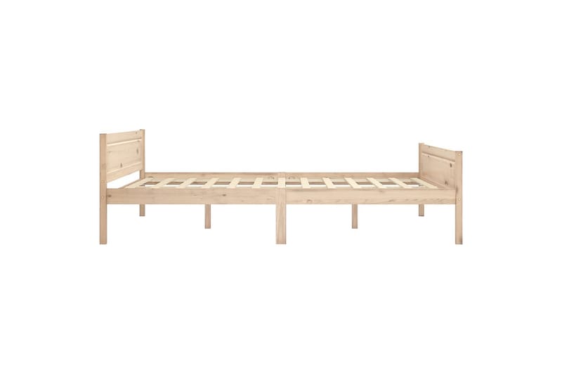 sengestel 160x200 cm massivt fyrretræ - Brun - Møbler - Senge - Sengeramme & sengestel
