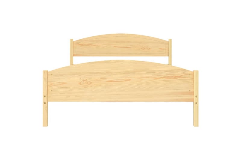 sengestel 160x200 cm massivt fyrretræ - Brun - Møbler - Senge - Sengeramme & sengestel