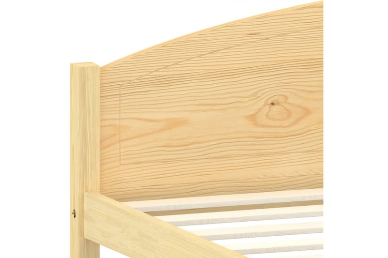 sengestel 160x200 cm massivt fyrretræ - Brun - Sengeramme & sengestel