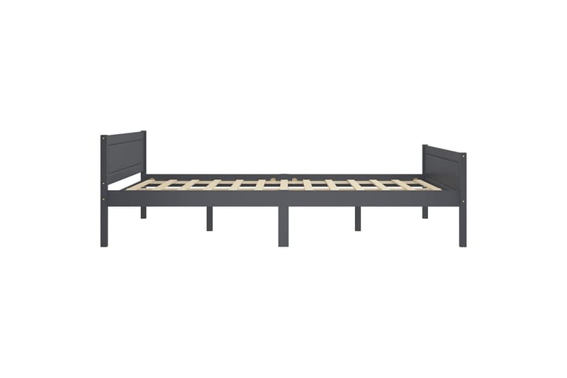 sengestel 160x200 cm massivt fyrretræ grå - Grå - Møbler - Senge - Sengeramme & sengestel