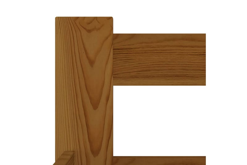 sengestel 160x200 cm massivt fyrretræ gyldenbrun - Brun - Møbler - Senge - Sengeramme & sengestel