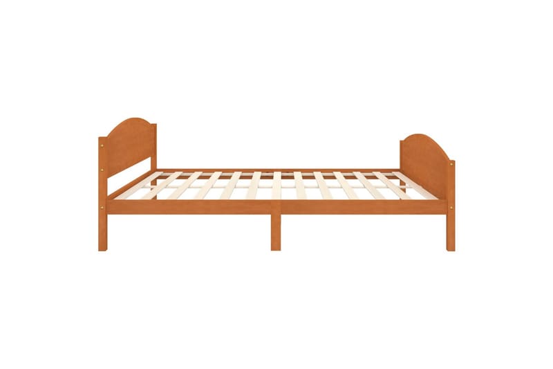 sengestel 160x200 cm massivt fyrretræ gyldenbrun - Brun - Møbler - Senge - Sengeramme & sengestel