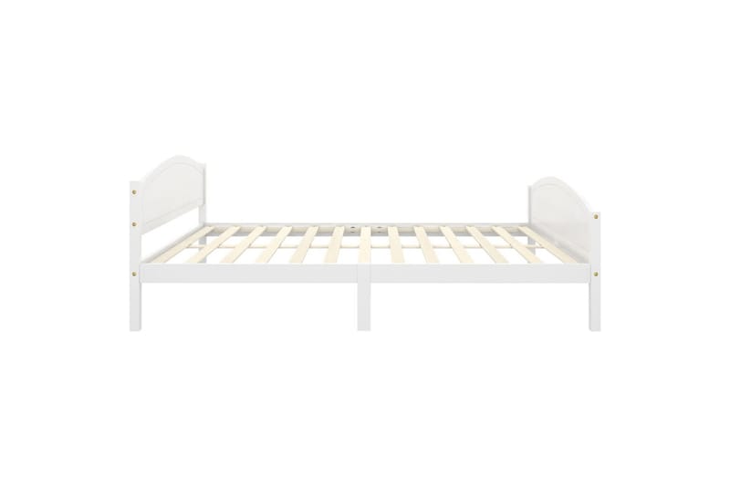 sengestel 160x200 cm massivt fyrretræ hvid - Hvid - Møbler - Senge - Sengeramme & sengestel