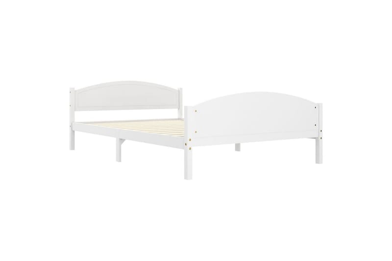 sengestel 160x200 cm massivt fyrretræ hvid - Hvid - Møbler - Senge - Sengeramme & sengestel