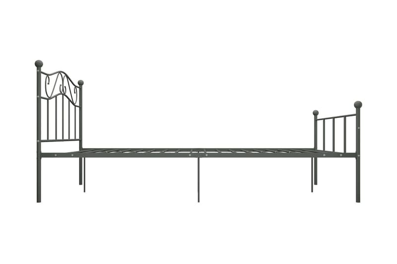 Sengestel 160x200 cm Metal Grå - Grå - Møbler - Senge - Sengeramme & sengestel