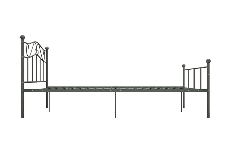 Sengestel 160x200 cm Metal Grå - Grå - Sengeramme & sengestel