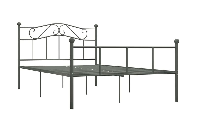 Sengestel 160x200 cm Metal Grå - Grå - Møbler - Senge - Sengeramme & sengestel