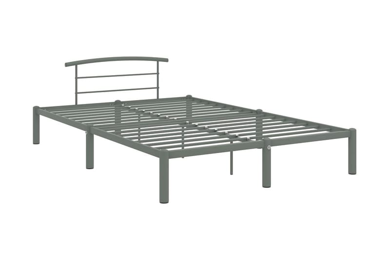 Sengestel 160X200 cm Metal Grå - Møbler - Senge - Sengeramme & sengestel