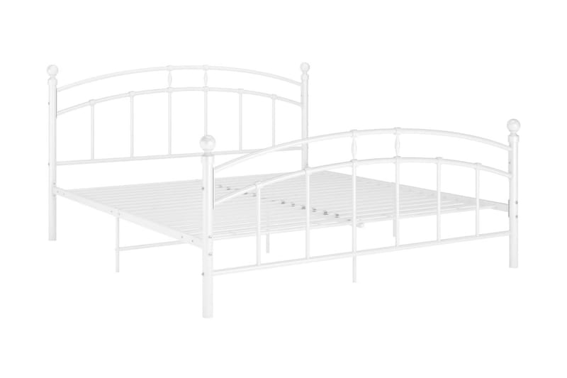 sengestel 160x200 cm metal hvid - Hvid - Møbler - Senge - Sengeramme & sengestel