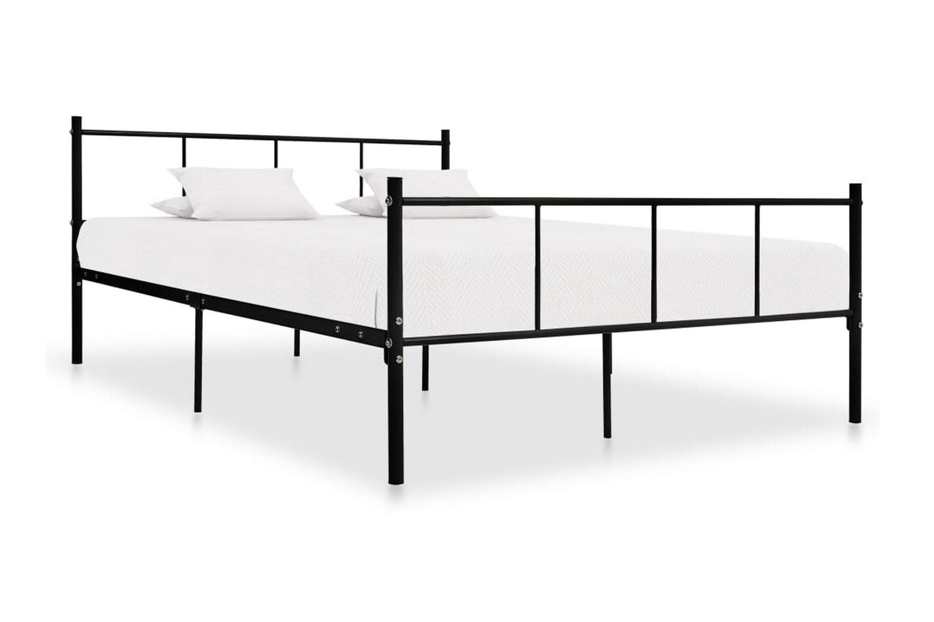 Sengestel 160X200 cm Metal Sort - Møbler - Senge - Sengeramme & sengestel