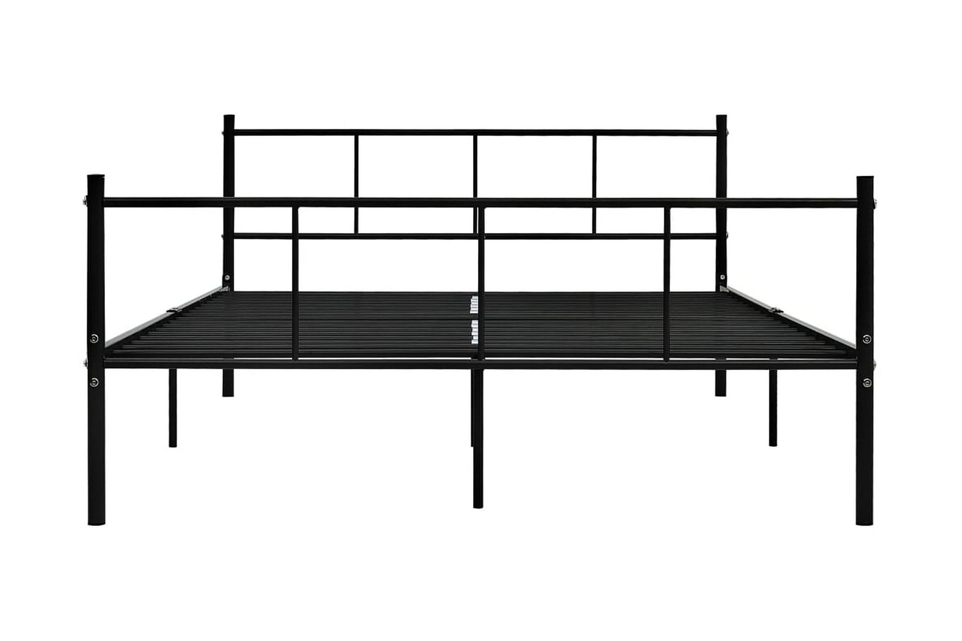 Sengestel 160X200 cm Metal Sort - Møbler - Senge - Sengeramme & sengestel