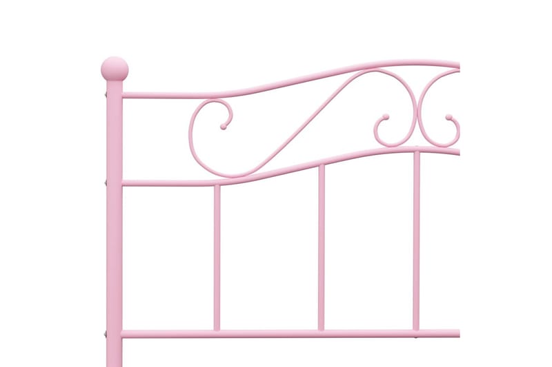 Sengestel 160x200 cm Metal Pink - Lyserød - Sengeramme & sengestel