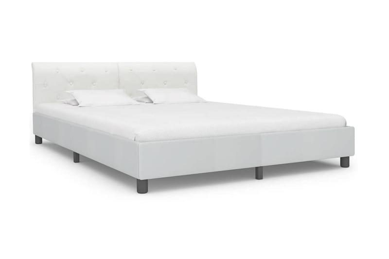 sengestel 180 x 200 cm kunstlæder hvid - Møbler - Senge - Sengeramme & sengestel