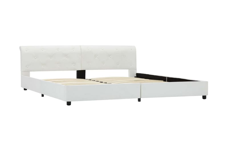 sengestel 180 x 200 cm kunstlæder hvid - Møbler - Senge - Sengeramme & sengestel