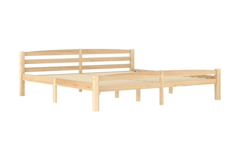 sengestel 180x200 cm massivt fyrretræ - Brun - Sengeramme & sengestel