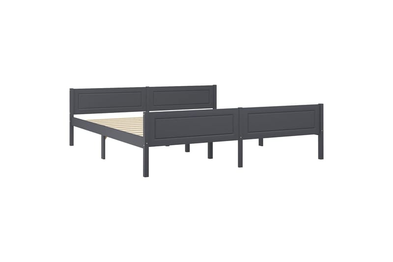 sengestel 180x200 cm massivt fyrretr�æ grå - Grå - Møbler - Senge - Sengeramme & sengestel