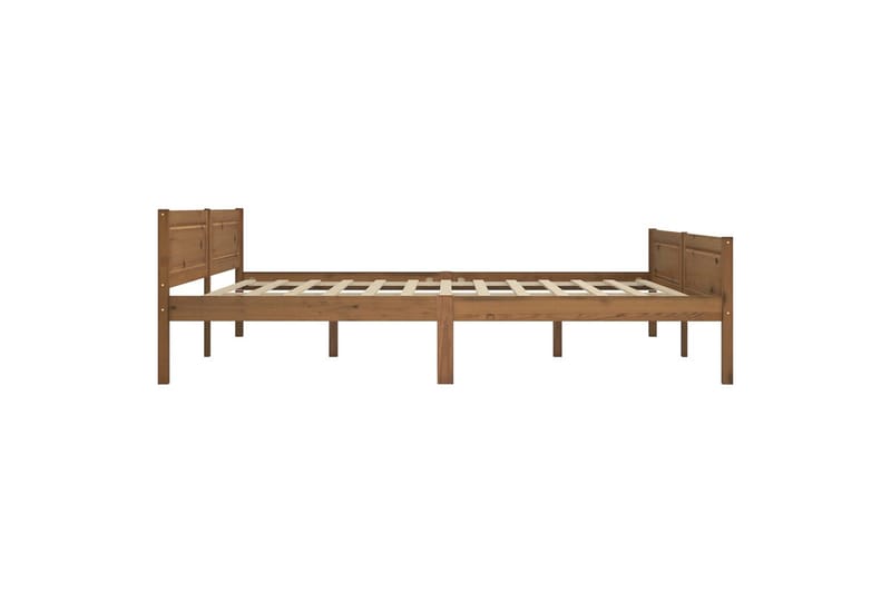sengestel 180x200 cm massivt fyrretræ gyldenbrun - Møbler - Senge - Sengeramme & sengestel