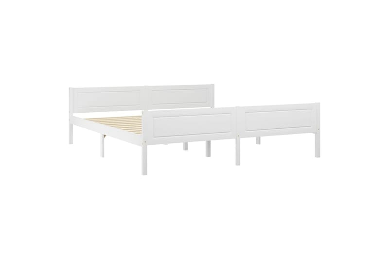 sengestel 180x200 cm massivt fyrretræ hvid - Hvid - Møbler - Senge - Sengeramme & sengestel