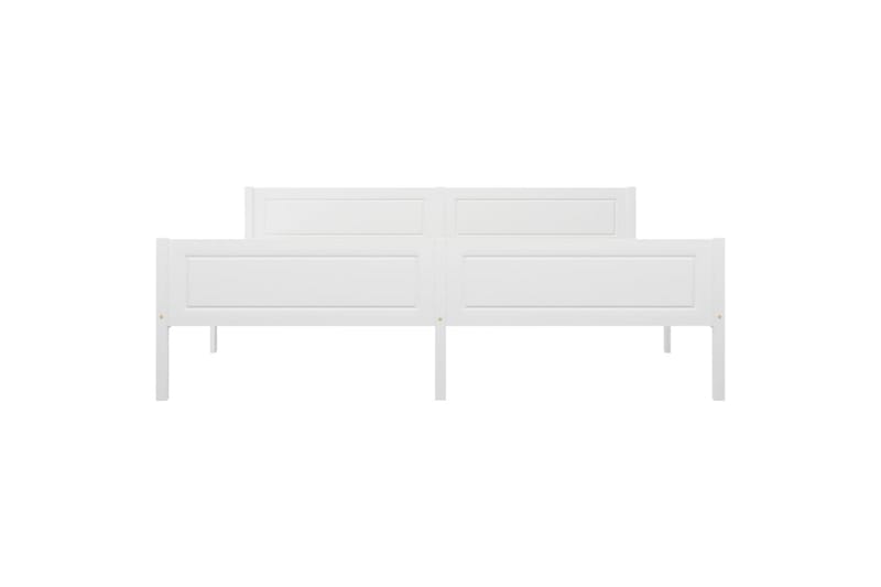 sengestel 180x200 cm massivt fyrretræ hvid - Hvid - Møbler - Senge - Sengeramme & sengestel