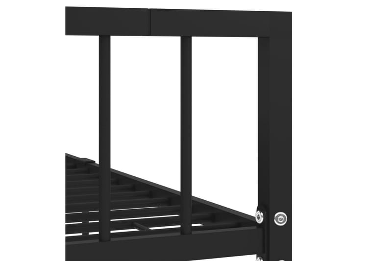 Sengestel 180x200 cm Metal Sort - Sort - Møbler - Senge - Sengeramme & sengestel