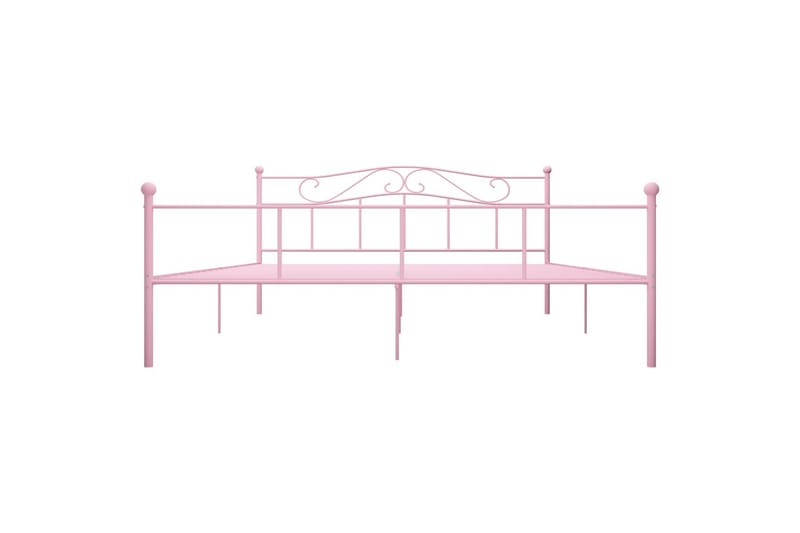 Sengestel 180x200 cm Metal Pink - Lyserød - Sengeramme & sengestel