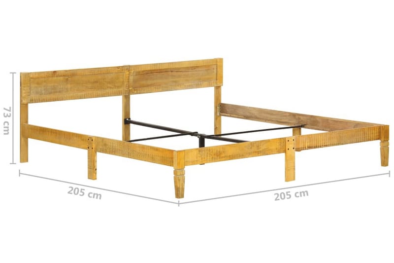 Sengestel 200 cm Massivt Mangotræ - Møbler - Senge - Sengeramme & sengestel