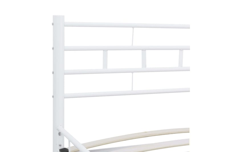 Sengestel 200 X 200 Cm Metal Hvid - Hvid - Møbler - Senge - Sengeramme & sengestel