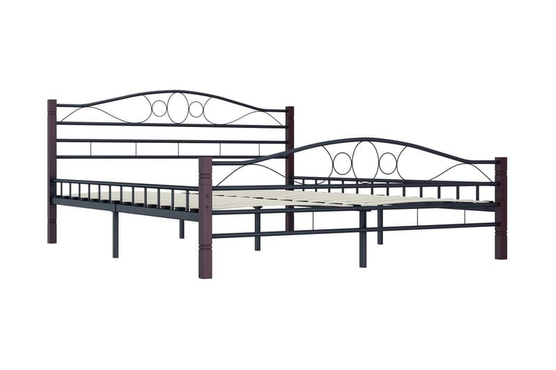 Sengestel 200 X 200 Cm Metal Sort - Sort - Møbler - Senge - Sengeramme & sengestel