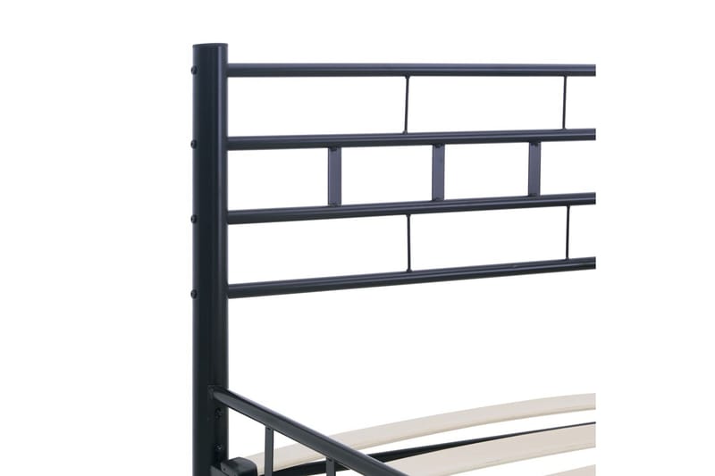Sengestel 200 X 200 Cm Stål Sort - Sort - Møbler - Senge - Sengeramme & sengestel