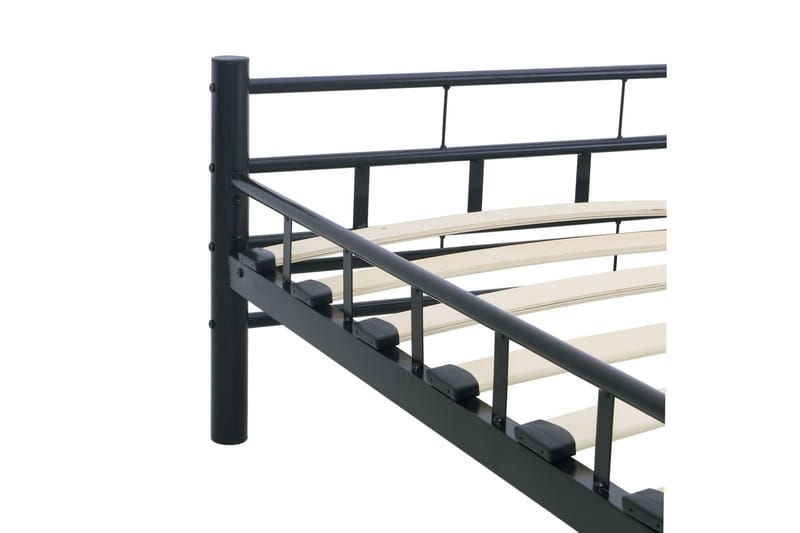 Sengestel 200 X 200 Cm Stål Sort - Sort - Møbler - Senge - Sengeramme & sengestel