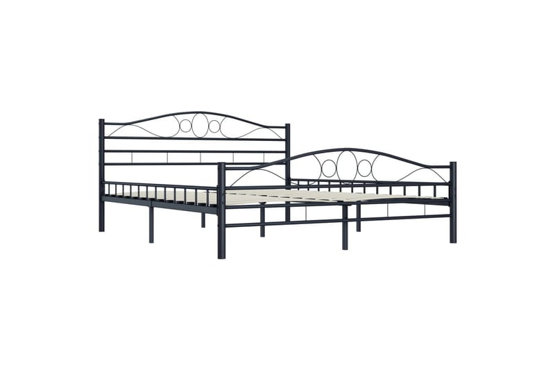 Sengestel 200 X 200 Cm Stål Sort - Sort - Møbler - Senge - Sengeramme & sengestel