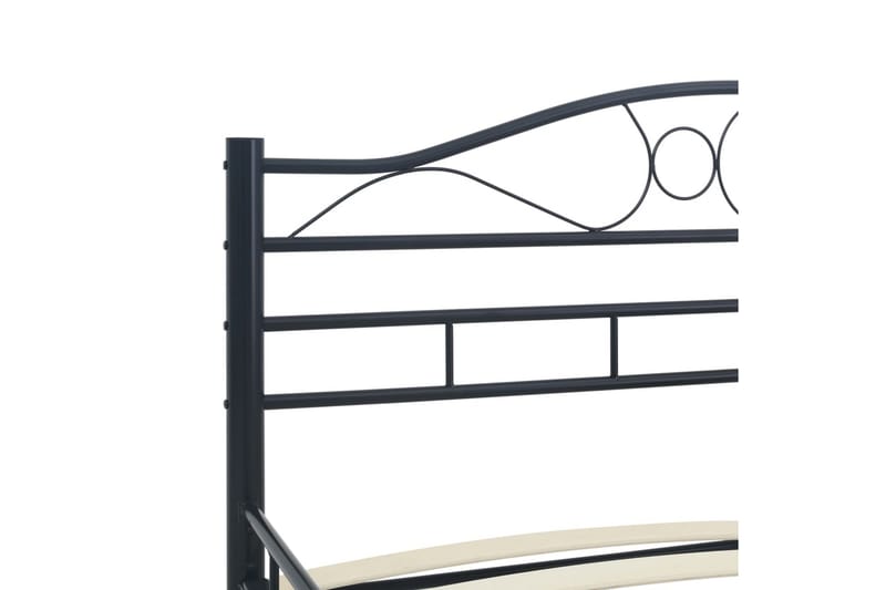 Sengestel 200 X 200 Cm Stål Sort - Sort - Møbler - Senge - Sengeramme & sengestel