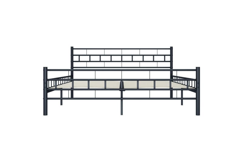 Sengestel 200 X 200 Cm Stål Sort - Sort - Møbler - Senge - Sengeramme & sengestel