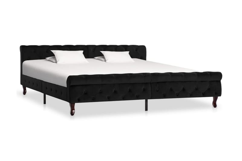 Sengestel 200X200 cm Flöjl Sort - Møbler - Senge - Sengeramme & sengestel