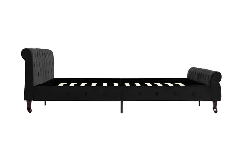 Sengestel 200X200 cm Flöjl Sort - Møbler - Senge - Sengeramme & sengestel