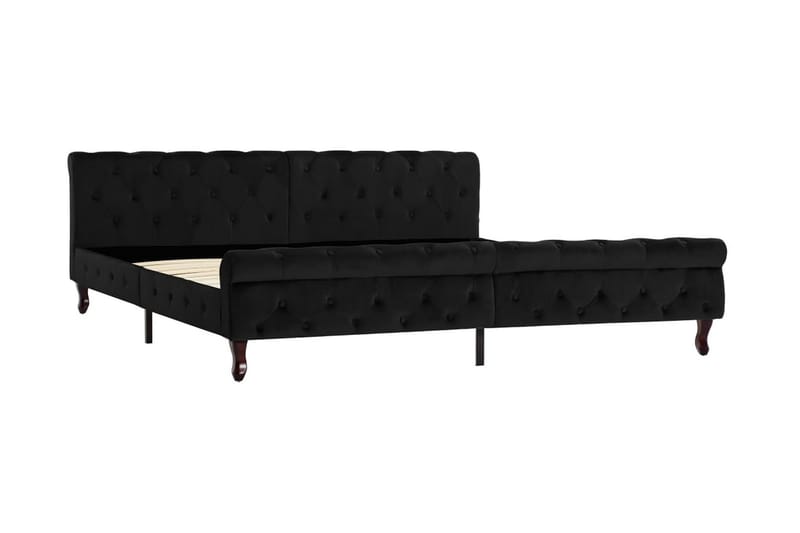 Sengestel 200X200 cm Flöjl Sort - Møbler - Senge - Sengeramme & sengestel