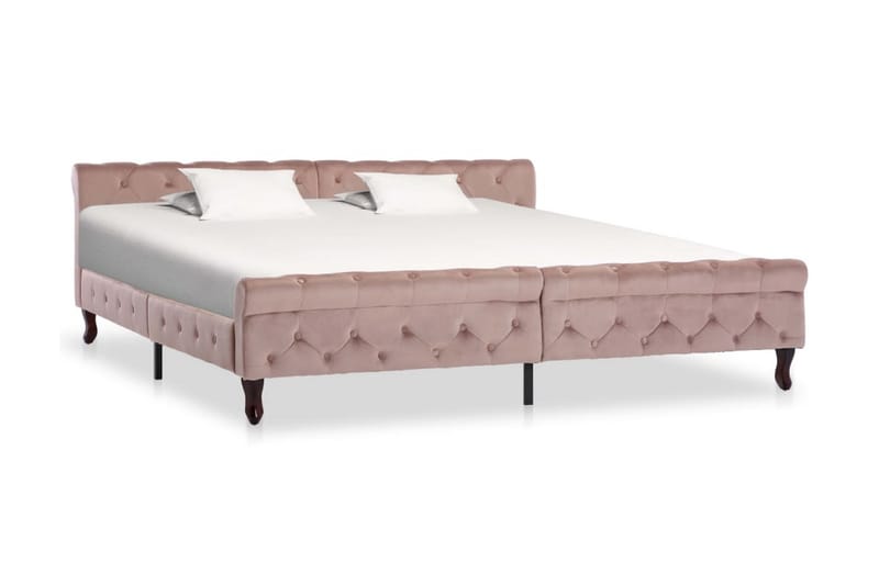 Sengestel 200X200 cm Flöjl Pink - Møbler - Senge - Sengeramme & sengestel