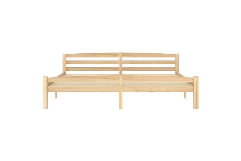 sengestel 200x200 cm massivt fyrretræ - Brun - Møbler - Senge - Sengeramme & sengestel