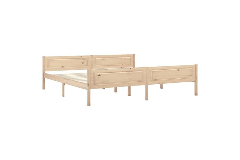 sengestel 200x200 cm massivt fyrretræ - Brun - Møbler - Senge - Sengeramme & sengestel