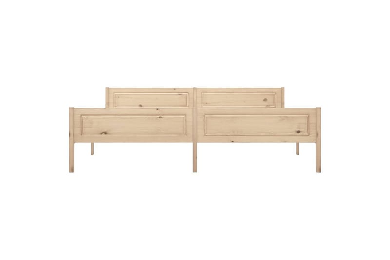 sengestel 200x200 cm massivt fyrretræ - Brun - Møbler - Senge - Sengeramme & sengestel