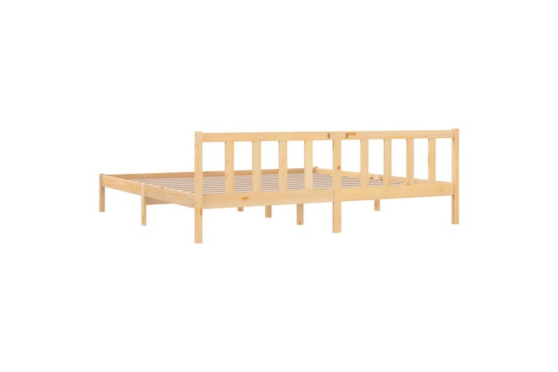 sengestel 200x200 cm massivt fyrretræ - Brun - Møbler - Senge - Sengeramme & sengestel