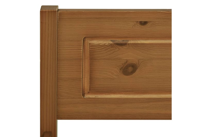 sengestel 200x200 cm massivt fyrretræ gyldenbrun - Møbler - Senge - Sengeramme & sengestel