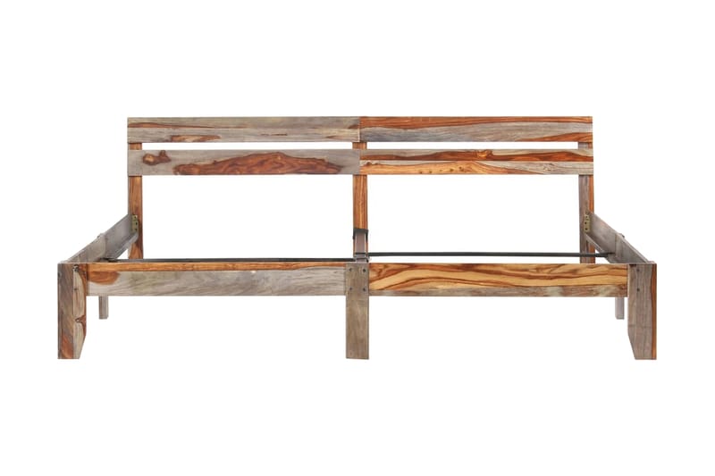 Sengestel 200x200 cm Massivt Sheeshamtræ - Møbler - Senge - Sengeramme & sengestel