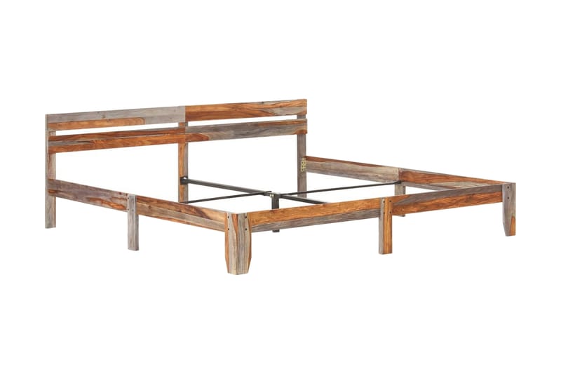 Sengestel 200x200 cm Massivt Sheeshamtræ - Møbler - Senge - Sengeramme & sengestel